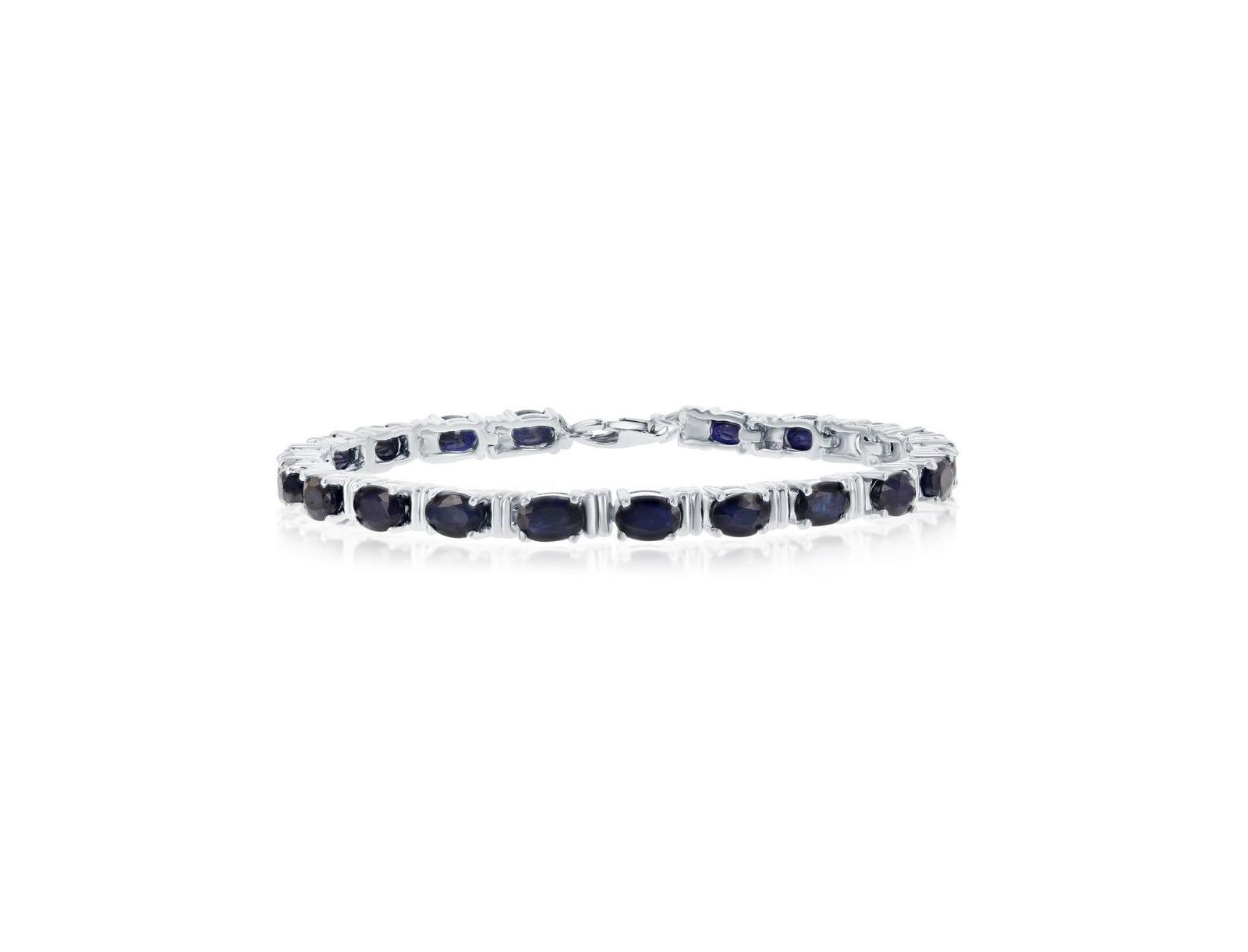 Sterling Silver Gem Tennis Bracelet