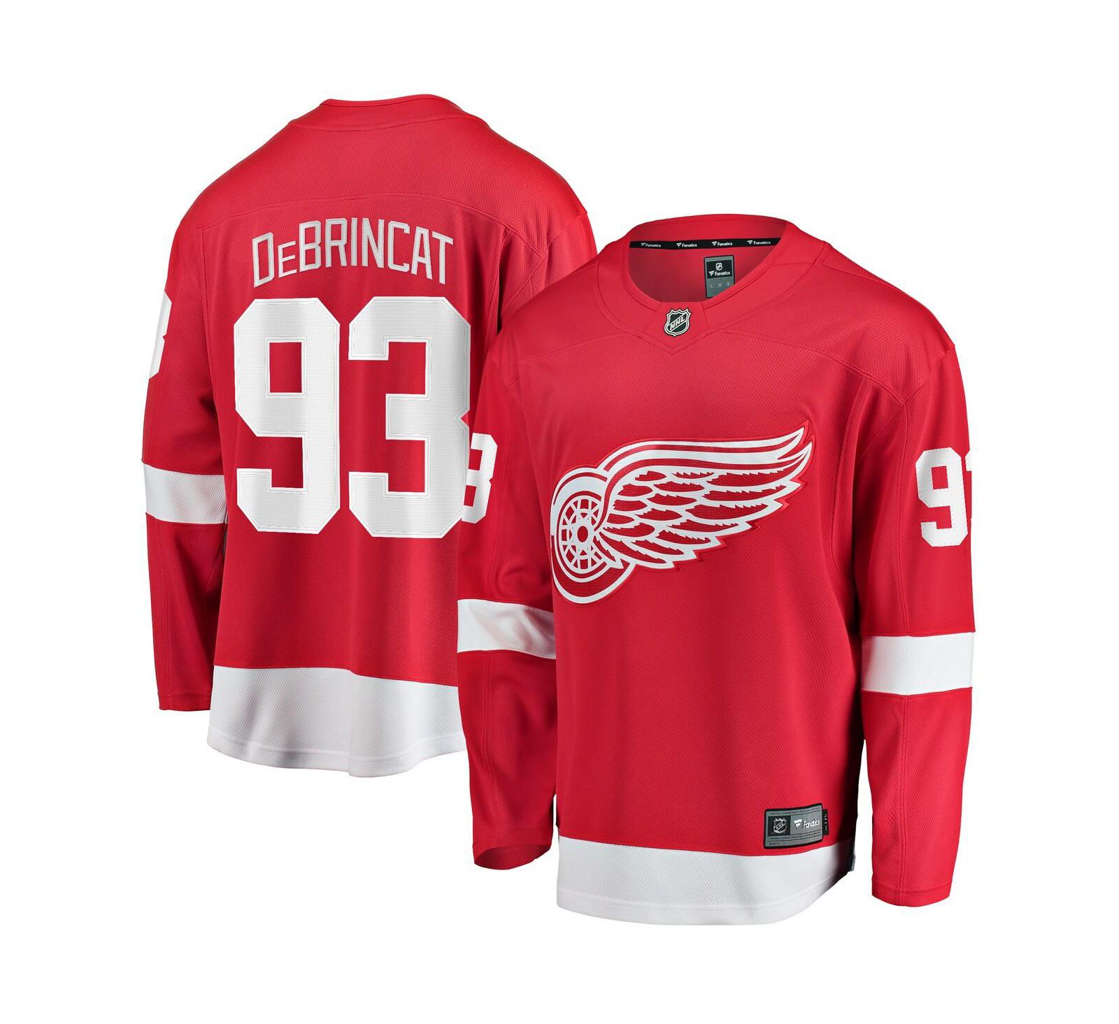 Мужская джерси Fanatics Alex DeBrincat Red Detroit Red Wings Home Premier Breakaway Player