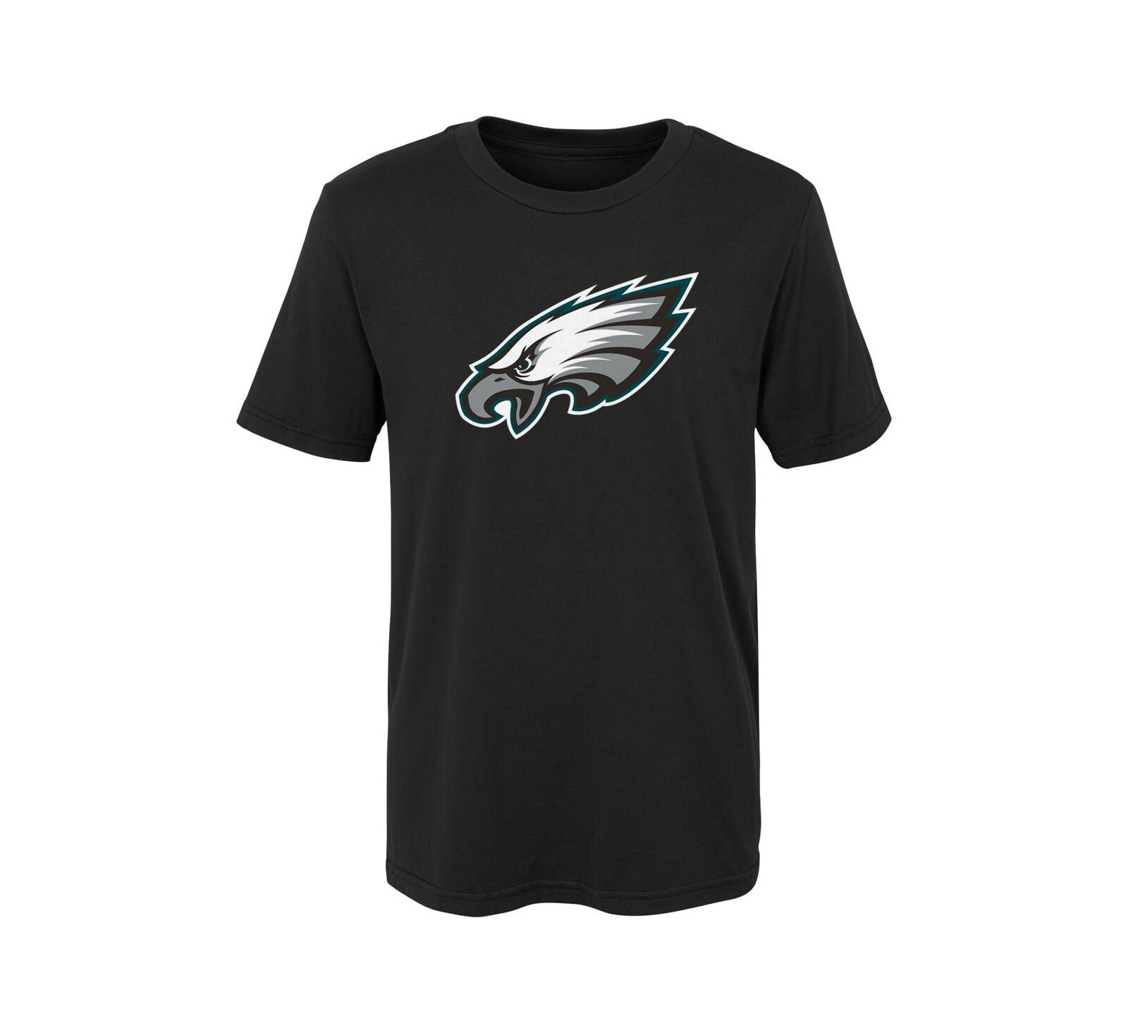 Детская футболка Outerstuff с логотипом Philadelphia Eagles (для мальчиков и девочек) черного цвета