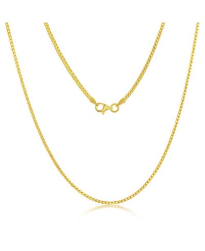 Ожерелье Simona Franco Chain 1.5mm Sterling Silver or Gold Plated Over Sterling Silver 22"