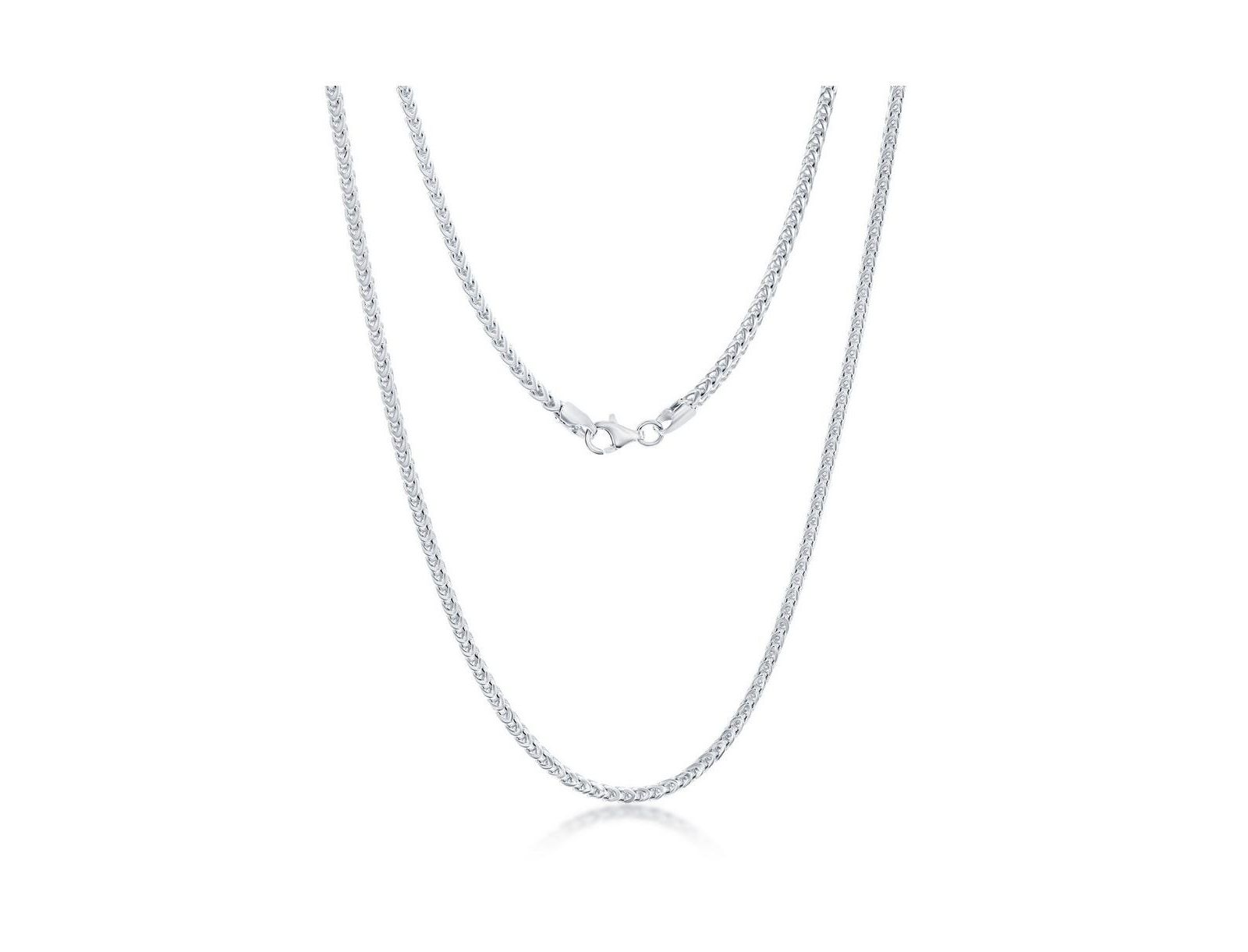 Цепочка Simona Diamond cut Franco 2.5mm Sterling Silver или Gold Plated