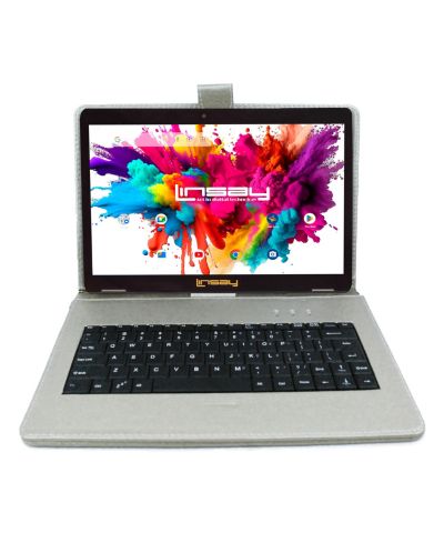 Планшет LINSAY 10.1" 128GB с клавиатурой и Android 15