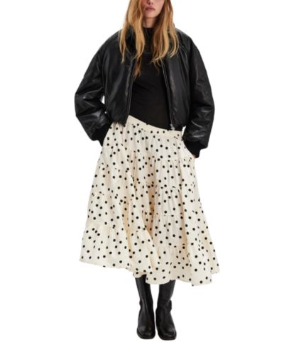 Женская миди-юбка Free People Full Swing Printed Tiered