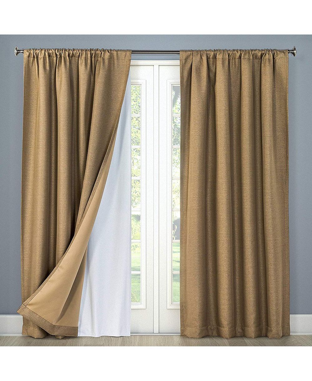 HLC.ME Thermal Insulated Window Liner for Living Room - Complete Darkness, Energy Efficient, Noise Reducing - Hooks Included