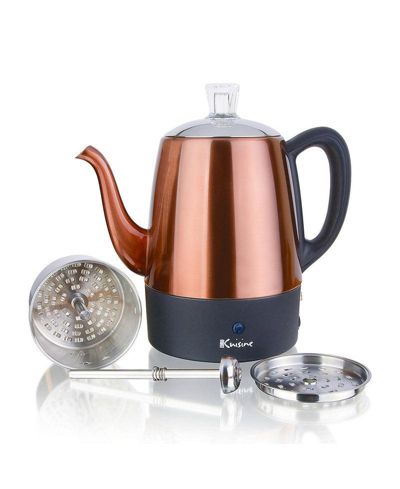 Электрический перколятор Euro Cuisine, медное покрытие, 800 Watts