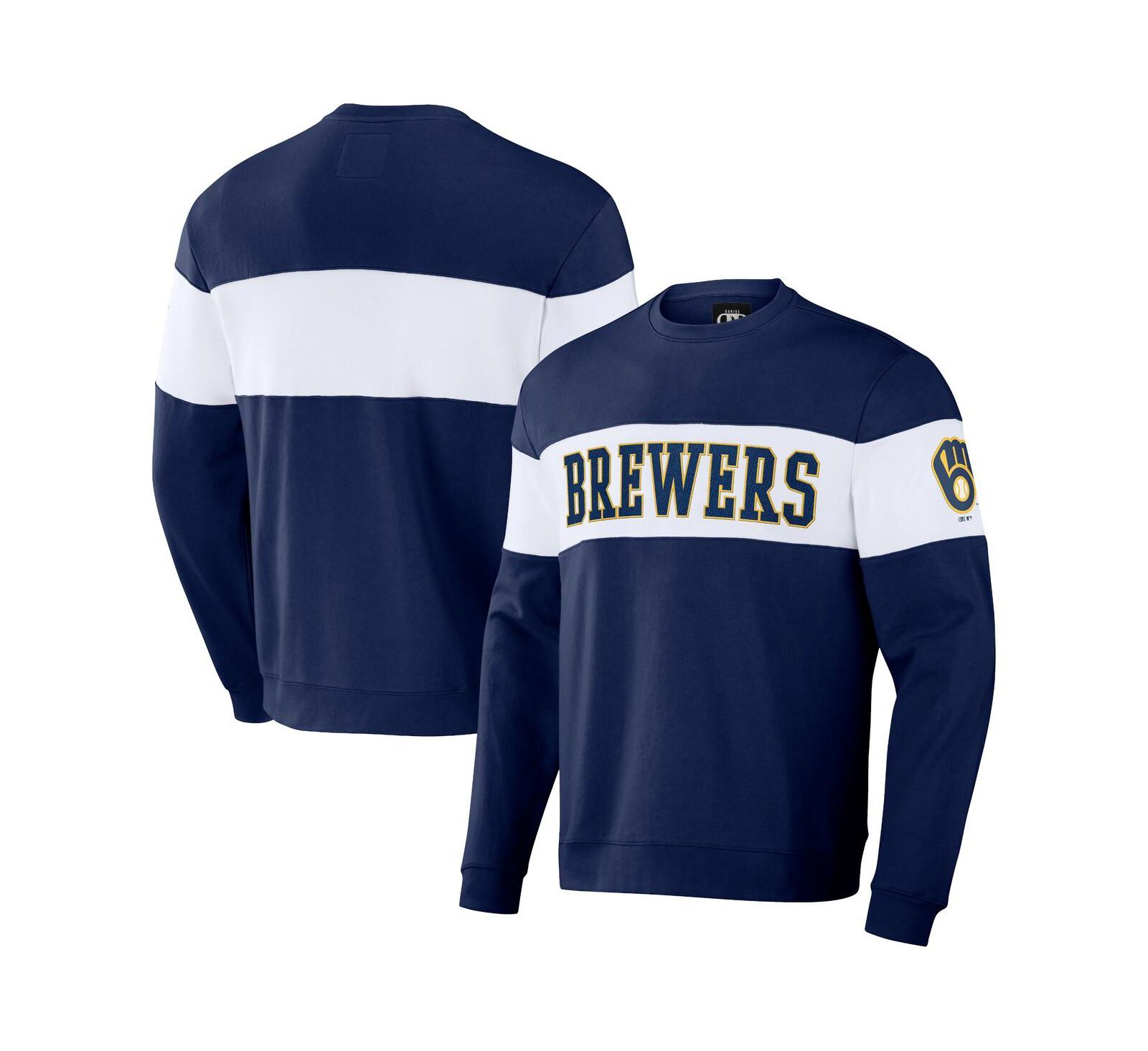 Мужское худи Darius Rucker Collection by Fanatics Navy Milwaukee Brewers Stripe
