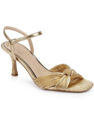 Jewel Badgley Mischka Women's Hydee Knot Stiletto Evening Sandals