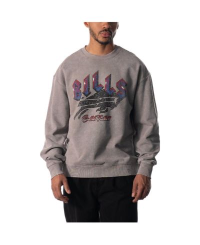 Мужская и женская серая толстовка The Wild Collective Buffalo Bills Distressed