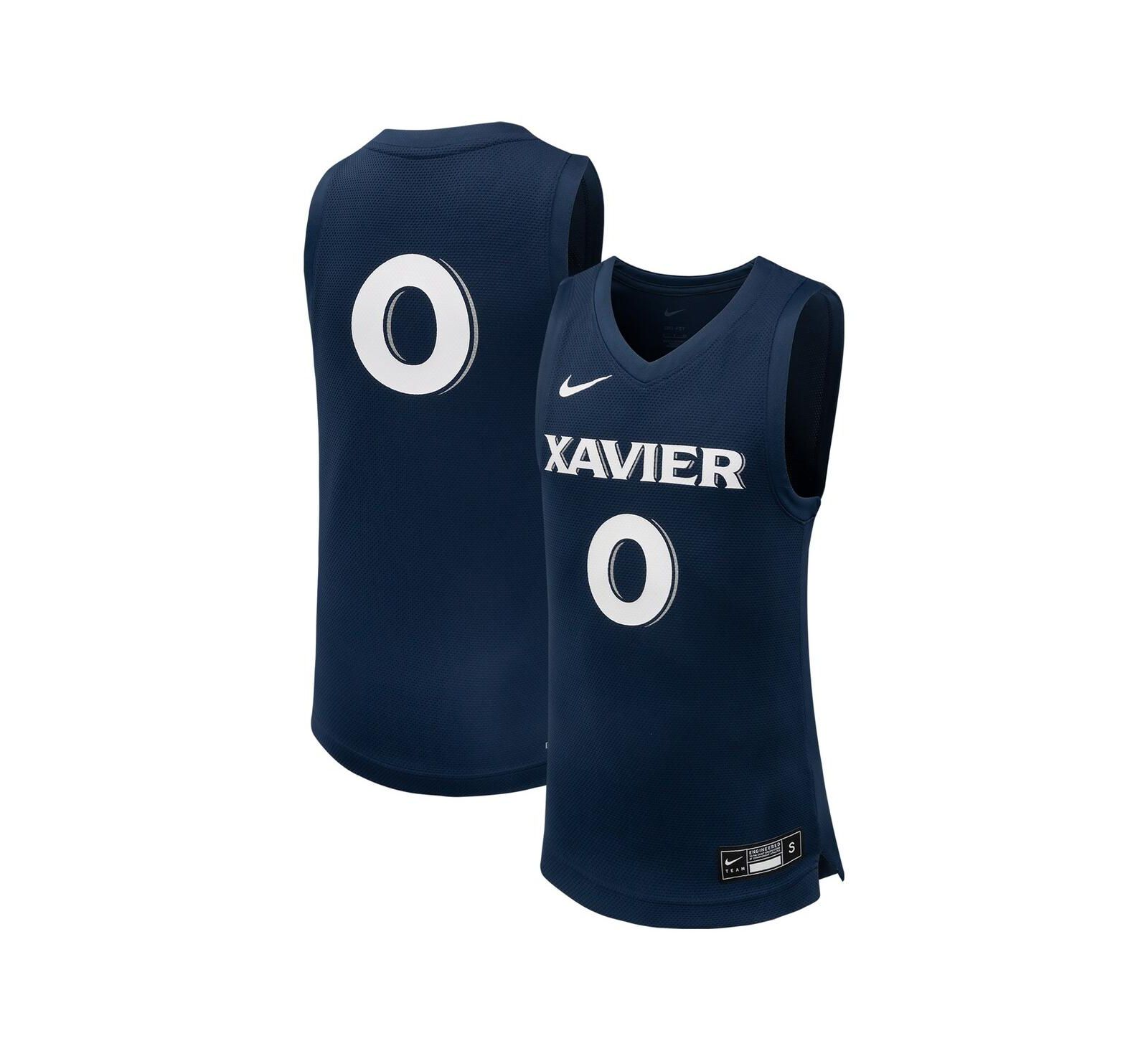Детская баскетбольная джерси Nike Xavier Muskets Team Replica, темно-синяя
