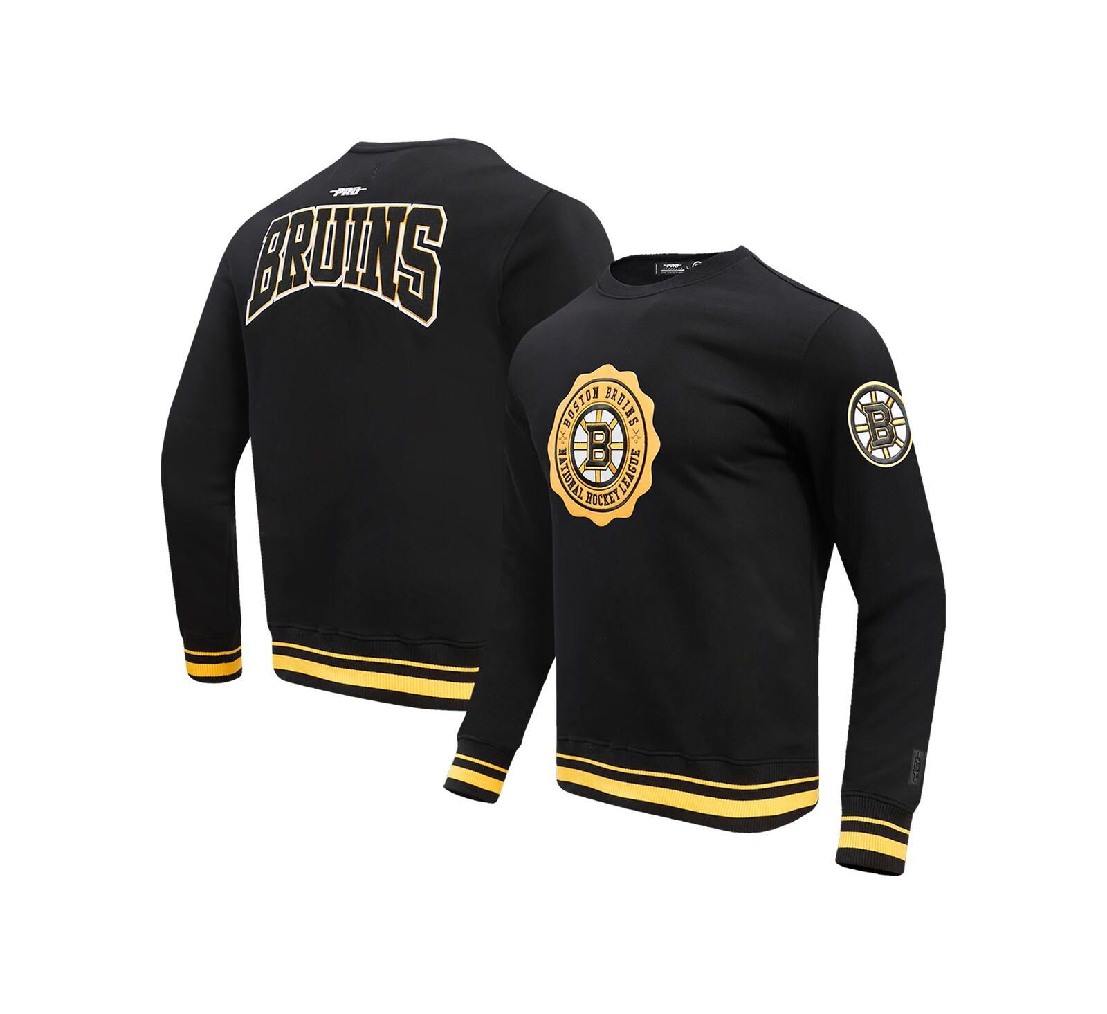 Мужское свитшот Pro Standard Black Boston Bruins Crest Emblem Pullover Sweatshirt