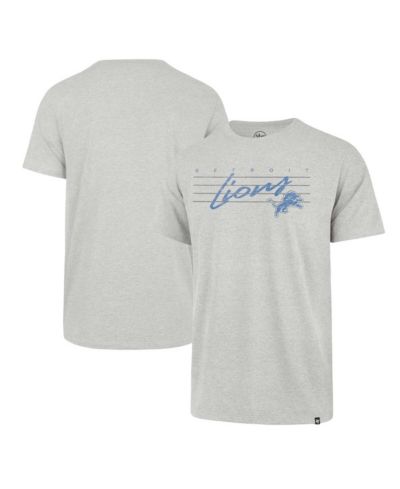 Мужская футболка '47 Brand Gray Distressed Detroit Lions Downburst Franklin