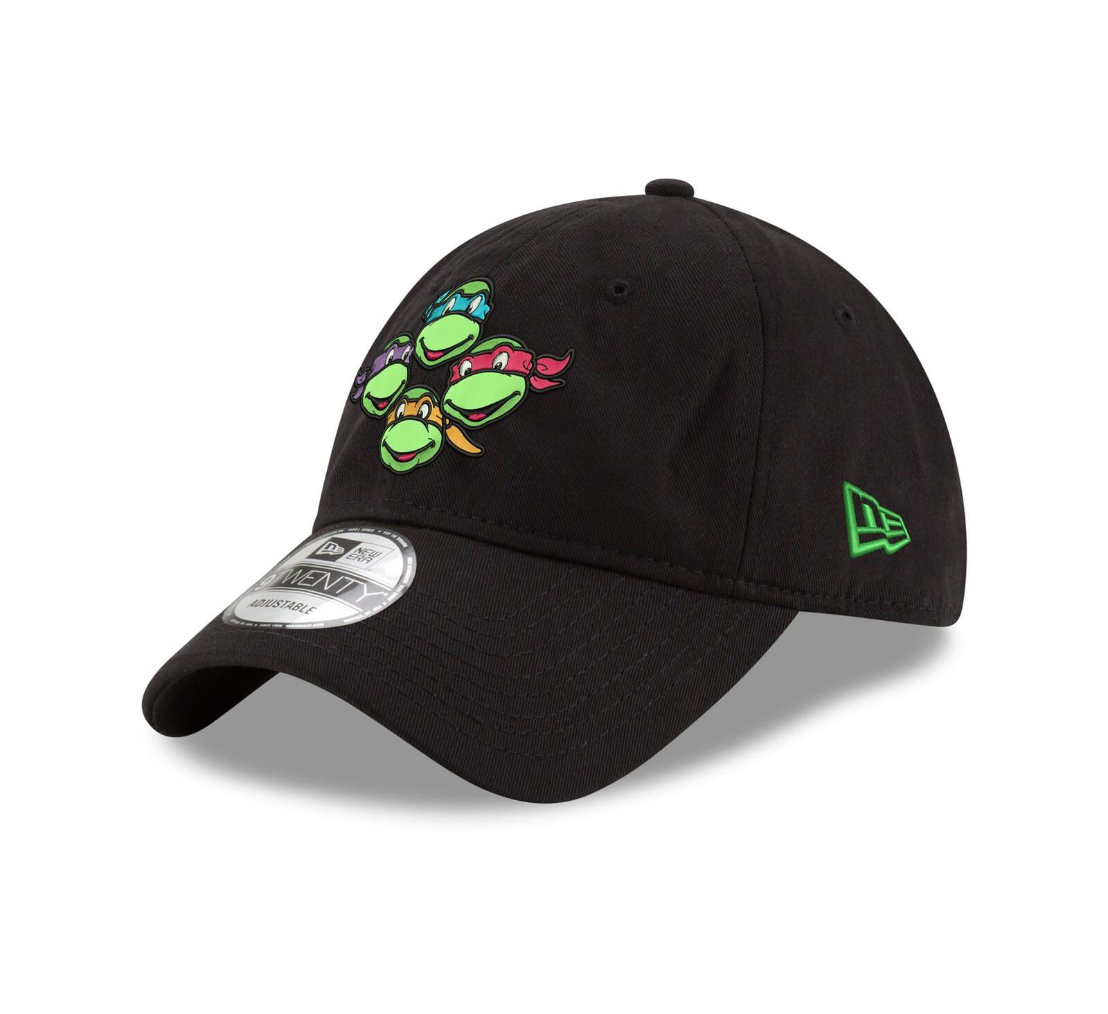 Men's New Era Black Teenage Mutant Ninja Turtles 9TWENTY Adjustable Hat