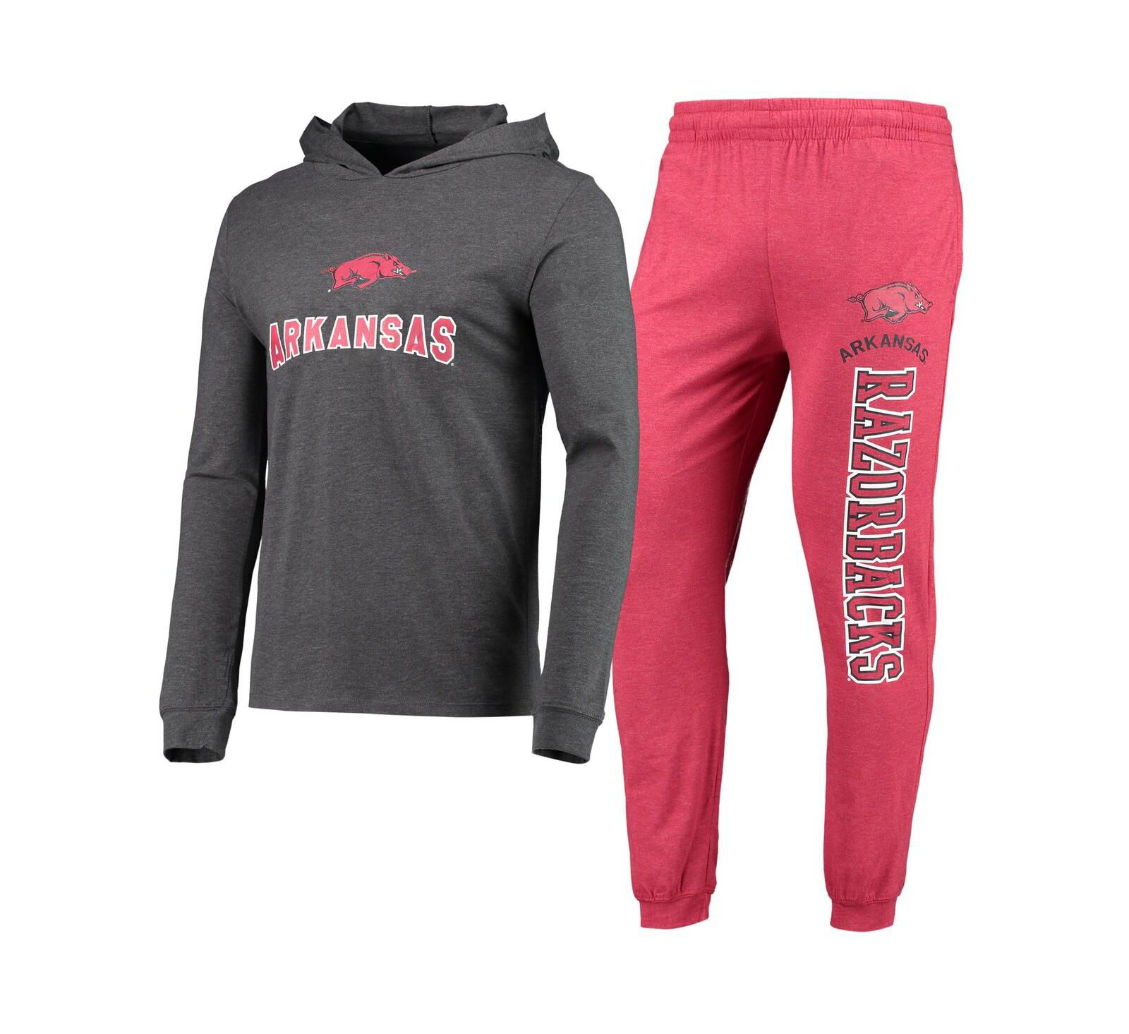 Мужской комплект Concepts Sport Arkansas Razorbacks: худи и джоггеры
