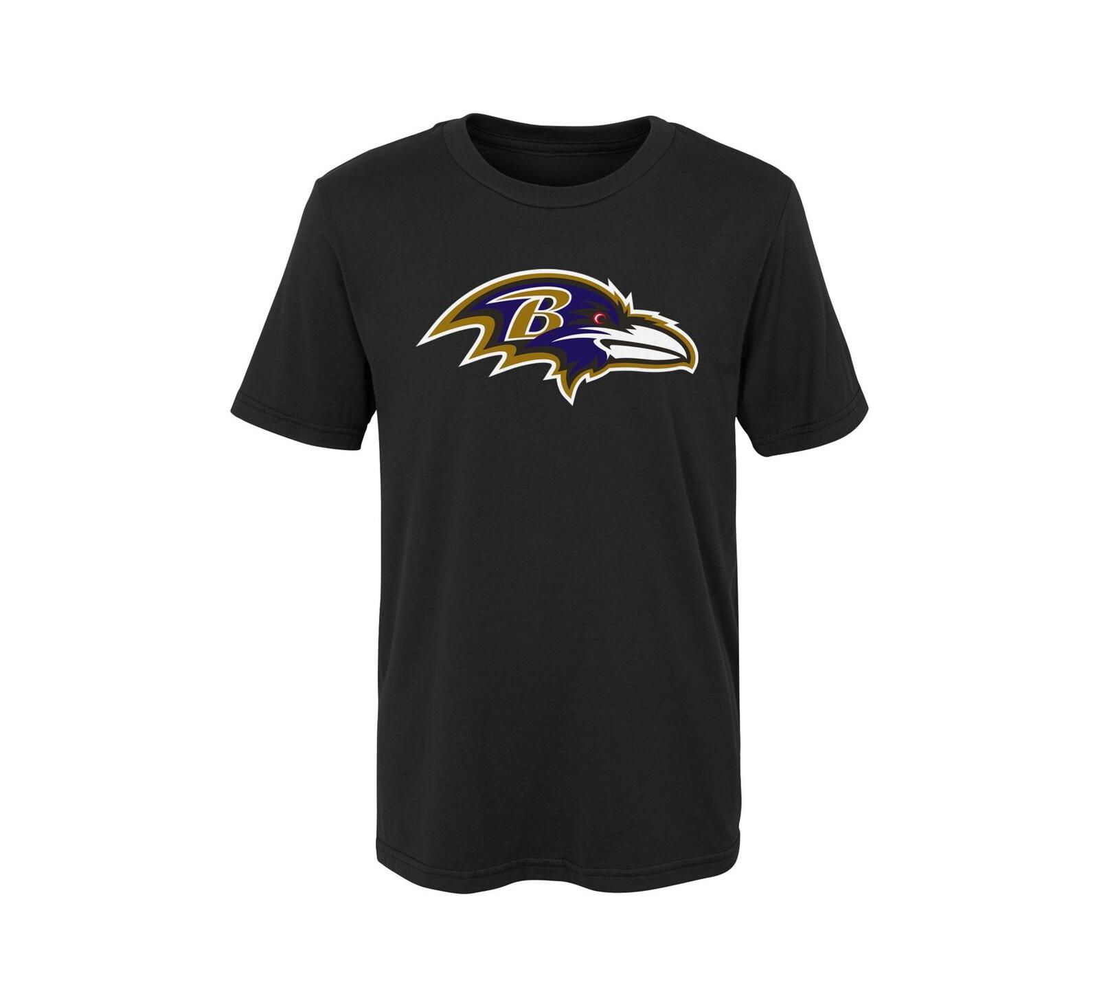 Детская черная футболка Outerstuff Baltimore Ravens Primary Logo