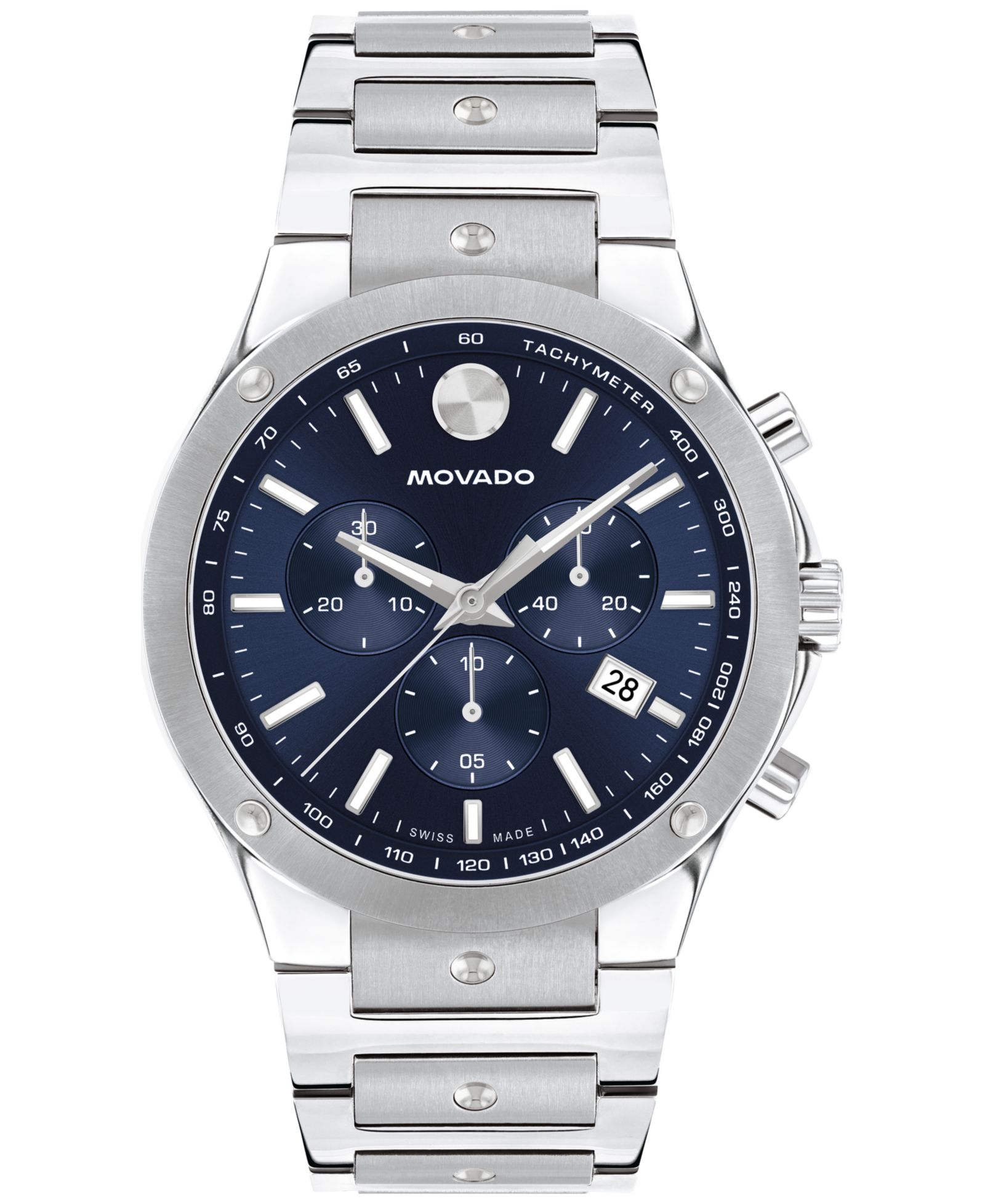 Мужские часы Movado Swiss Chronograph SE Stainless Steel 42mm
