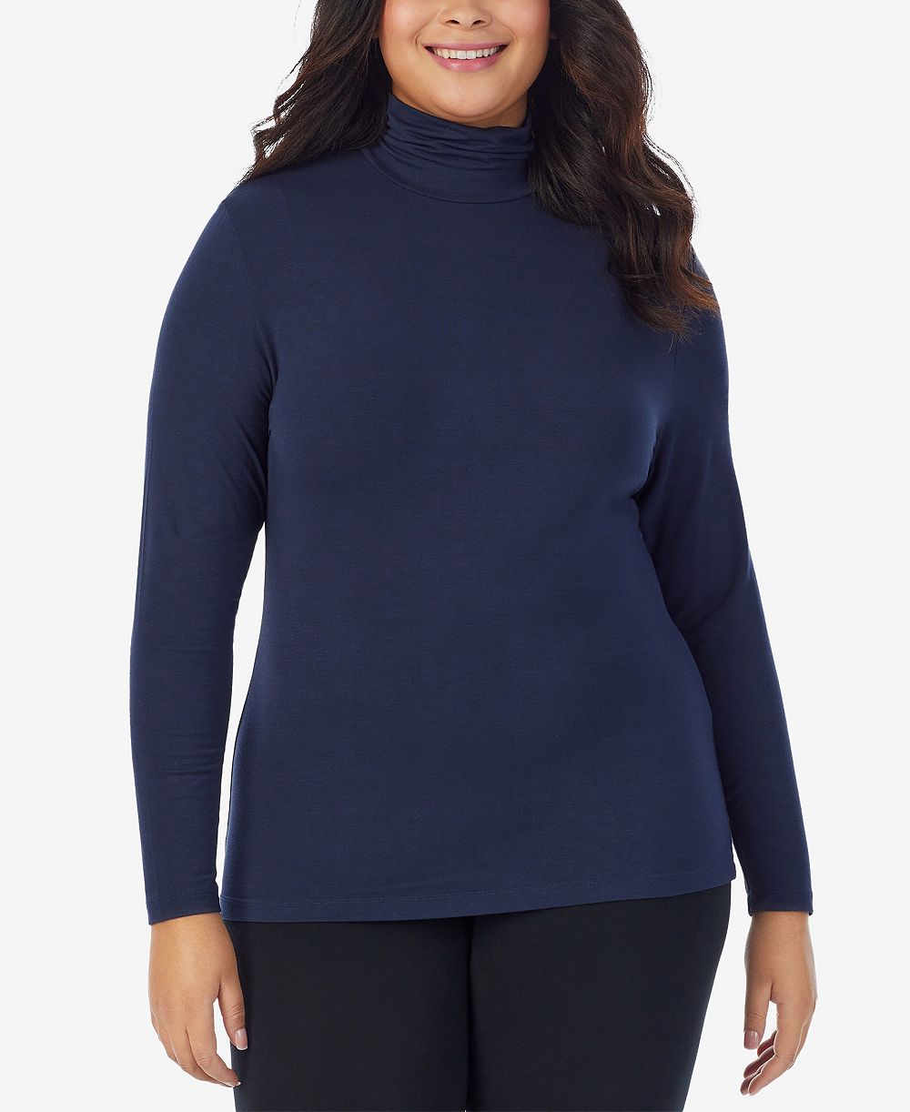 Cuddl Duds Plus Size Softwear with Stretch Turtleneck