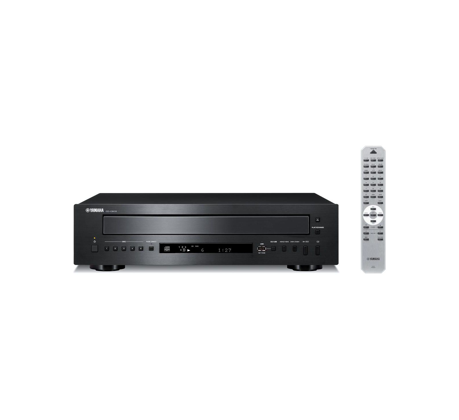 CD-чейнджер Yamaha CD-C603BL на 5 дисков с USB-воспроизведением и функцией Play Change (Black)