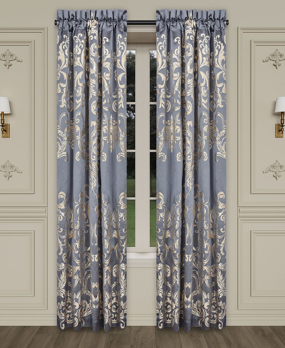 J Queen New York Dicaprio Window Panel Pair, 50" x 95"