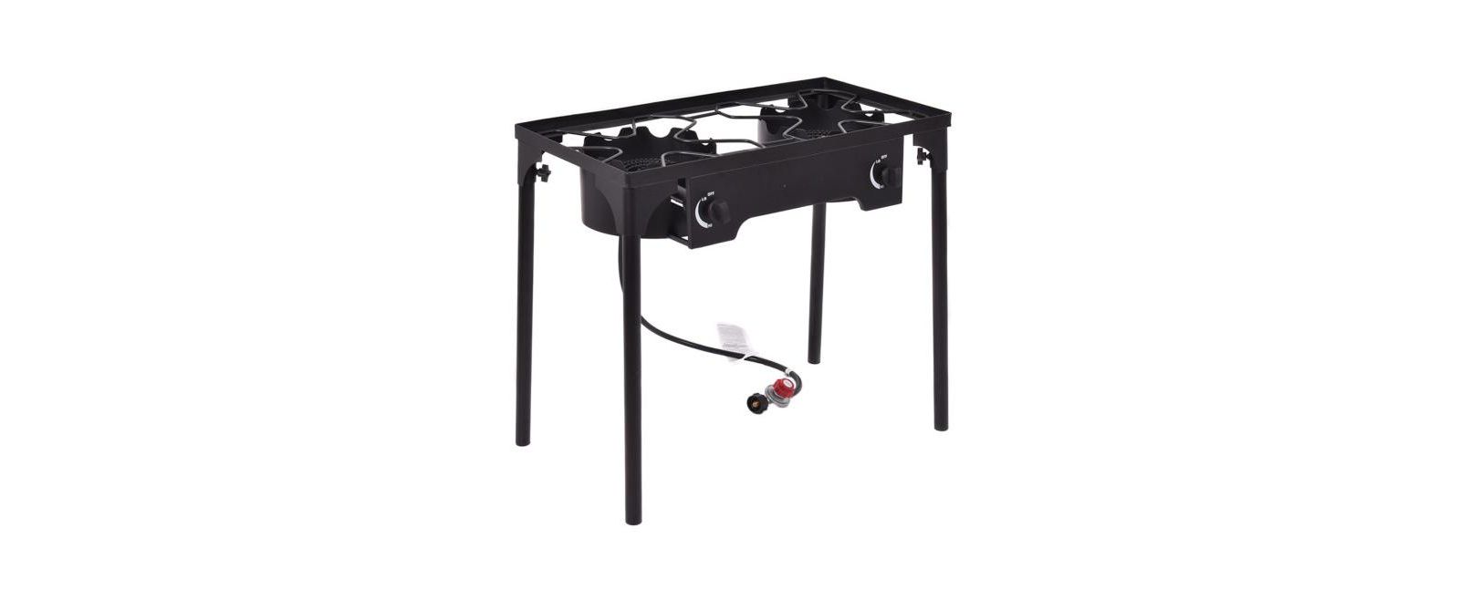 150000 BTU Double Burner Outdoor Stove BBQ Grill