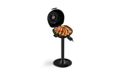 Slickblue 1600W Portable Electric Grill with Removable Non-Stick Rack for Indoor & Outdoor Use