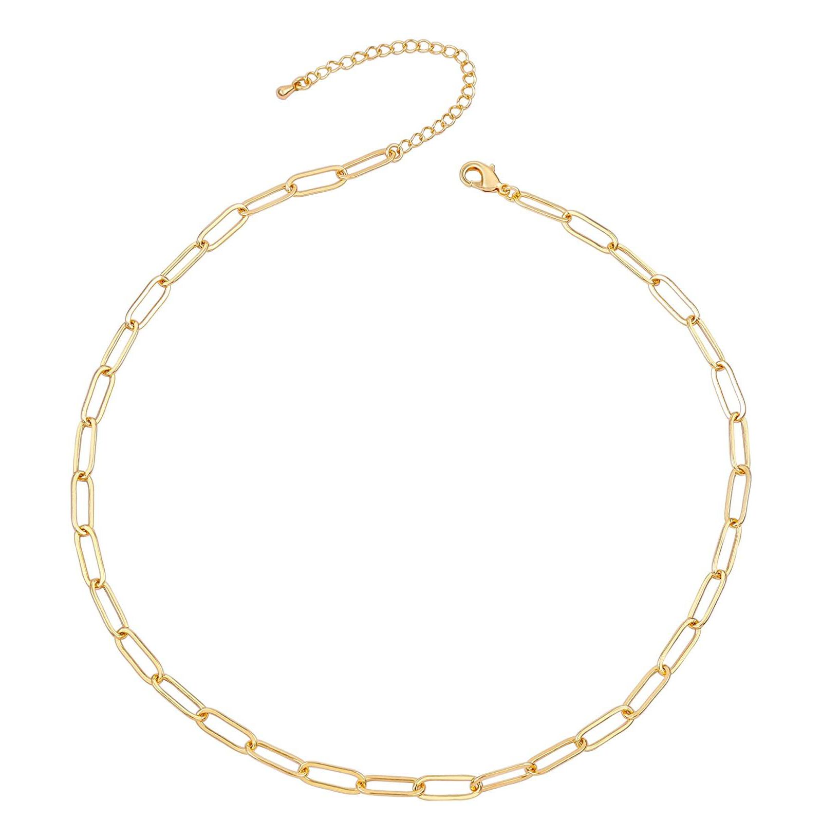 GiGiGirl Ожерелье-цепочка с регулируемой длиной, 14k Gold Plated