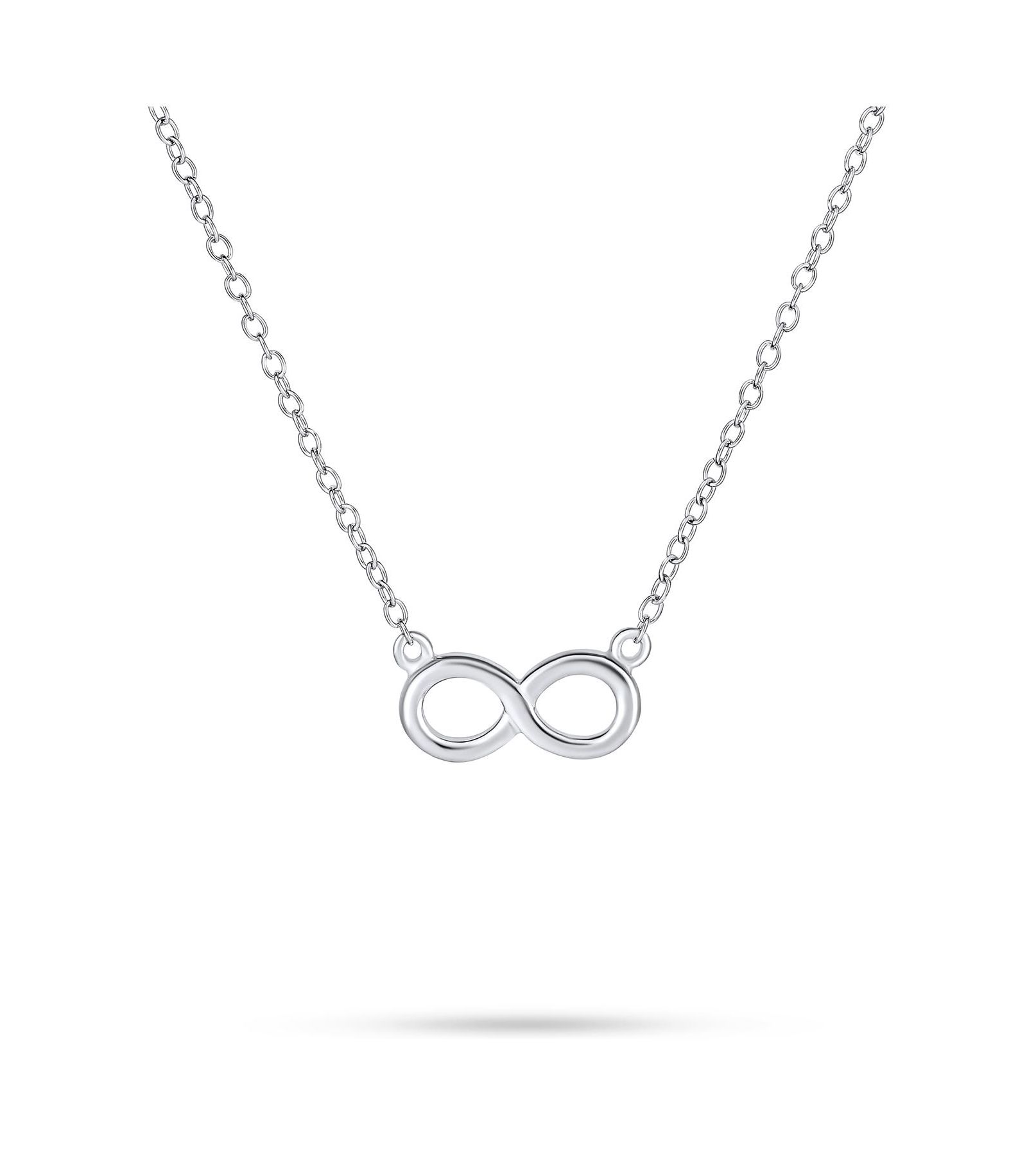 Подвеска-кулон Bling Jewelry Minimalist Romantic Eternity Symbol в серебре.925