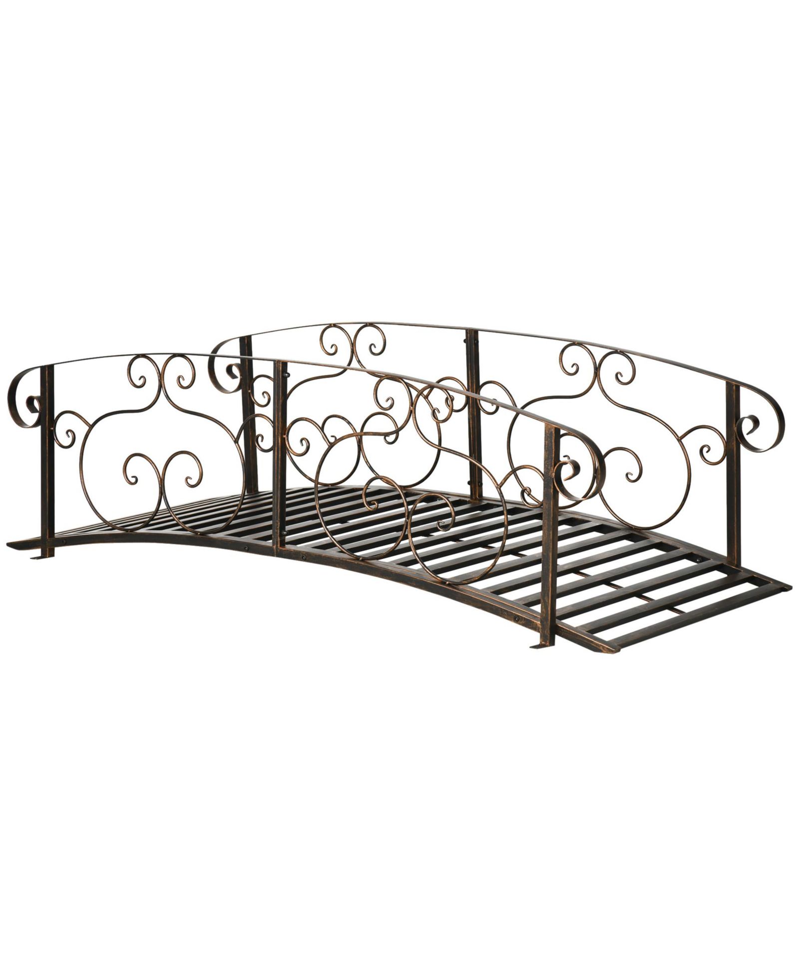 Садовый мост Outsunny 6' Metal Arch Backyard Bridge, Bronze