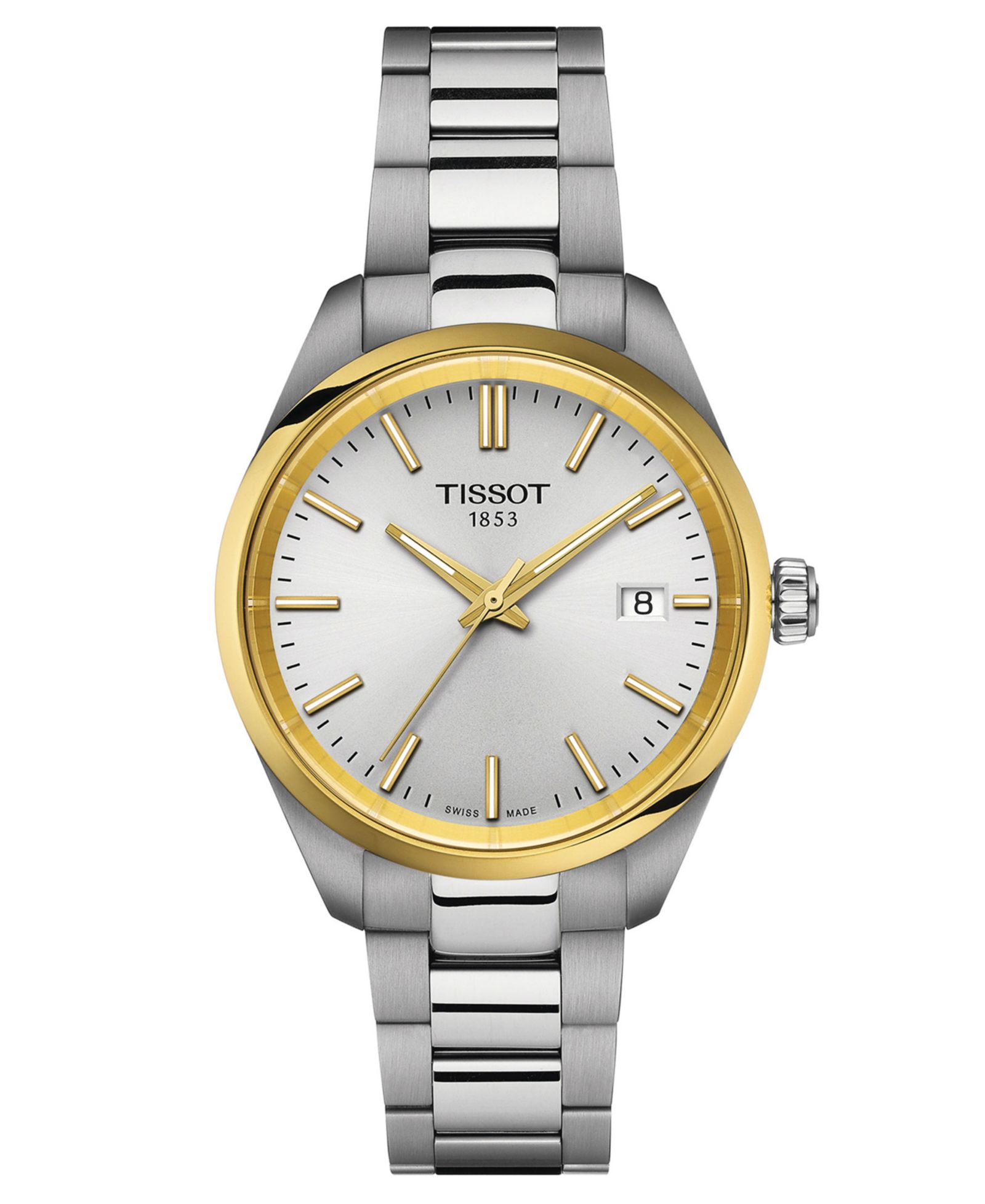 Унисекс швейцарские часы Tissot Swiss PR 100 из нержавеющей стали с браслетом 34mm