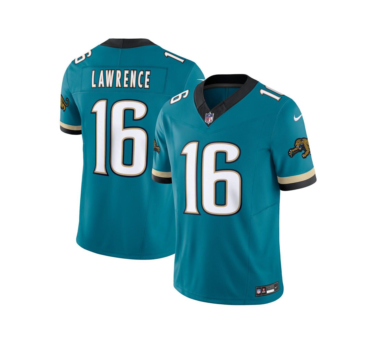 Nike Men's Trevor Lawrence Teal Jacksonville Jaguars Prowler Throwback Vapor F.U.S.E. Limited Jersey