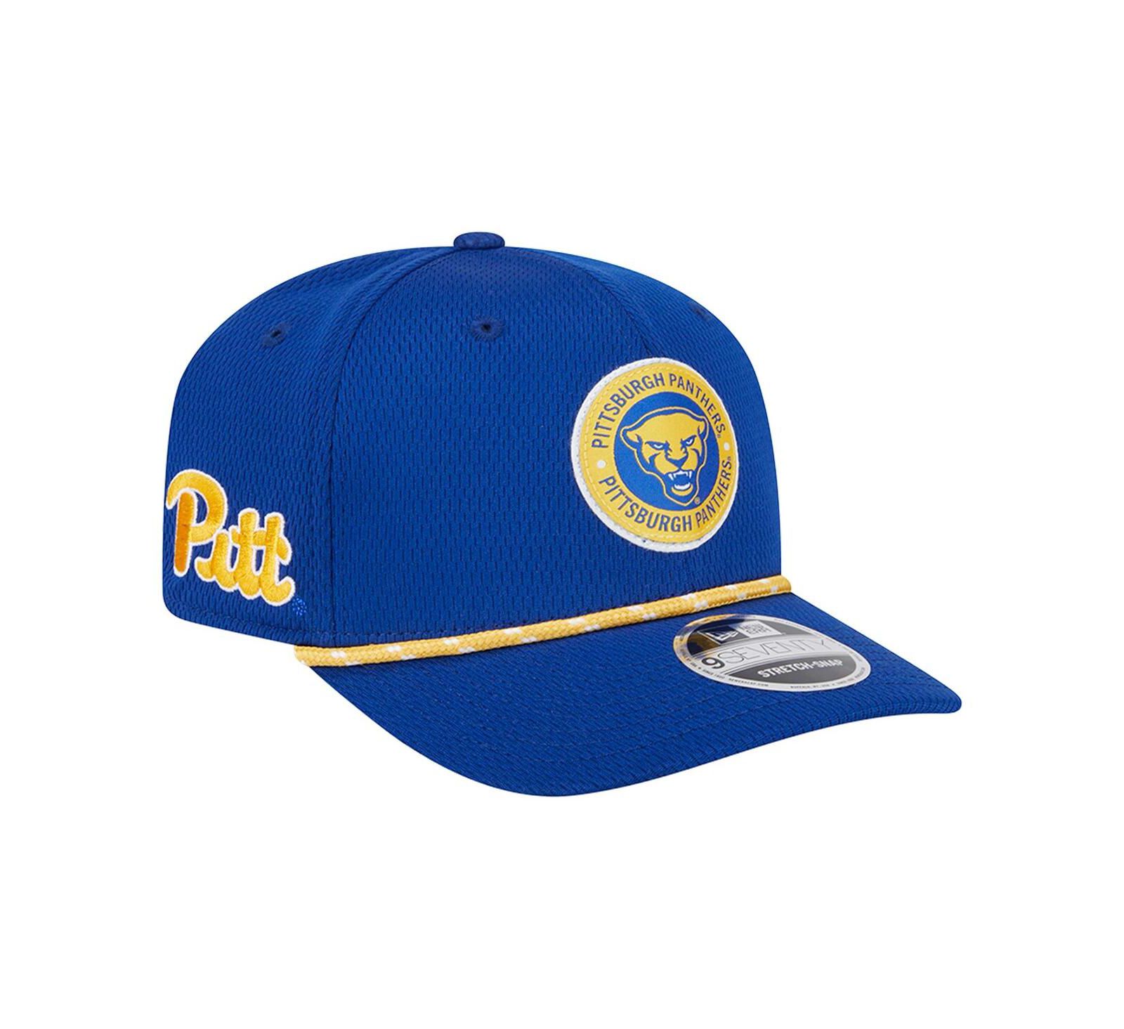 Мужская кепка New Era Blue Pitt Panthers COOLERA 9SEVENTY Rope Stretch-Snap