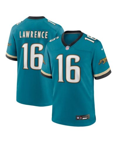 Игровая джерси Nike Men's Trevor Lawrence Teal Jacksonville Jaguars Prowler Throwback