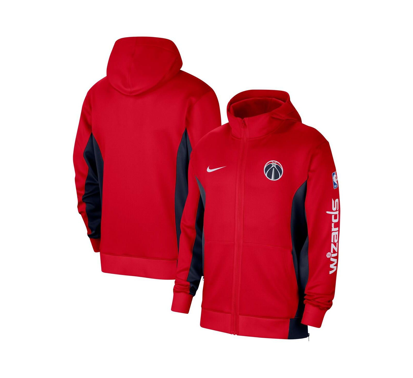 Мужской худи Nike Red Washington Wizards 2023/24 Authentic Showtime Full-Zip