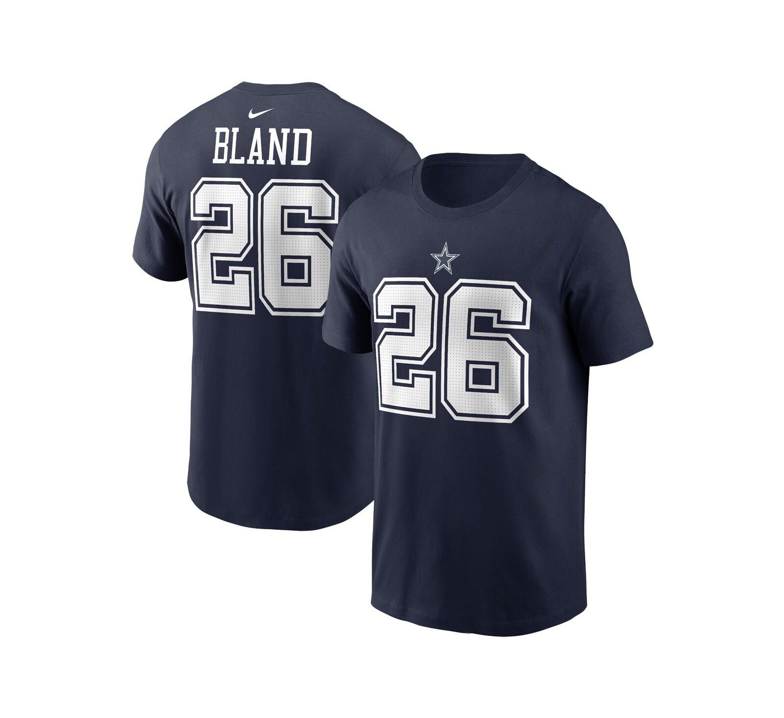 Men's Nike DaRon Bland Navy Dallas Cowboys Player Name and Number T-shirt