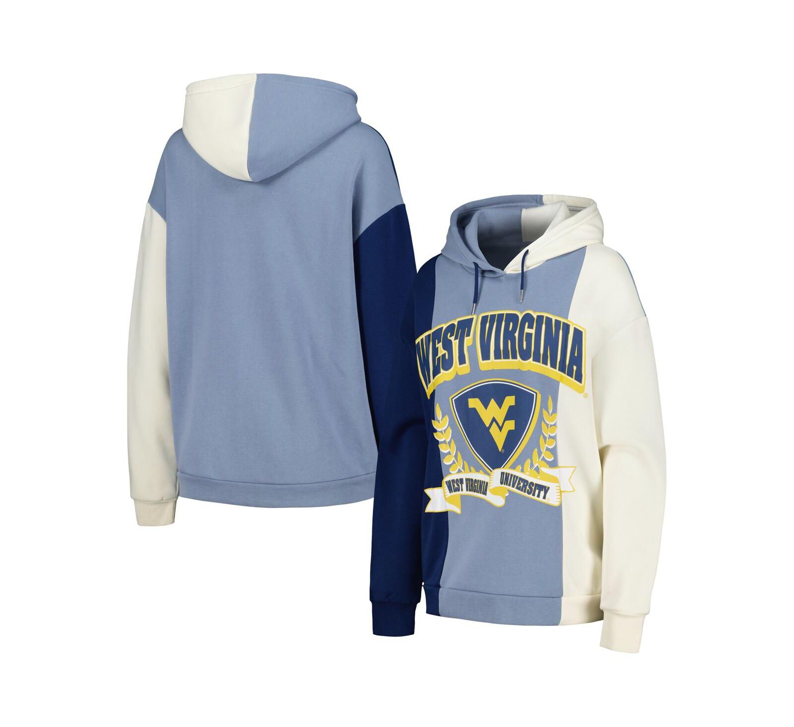 Женский худи Gameday Couture Navy West Virginia Mountaineers Colorblock