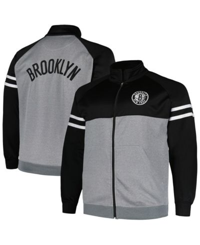 Fanatics Мужская спортивная куртка Brooklyn Nets Black/Heather Gray
