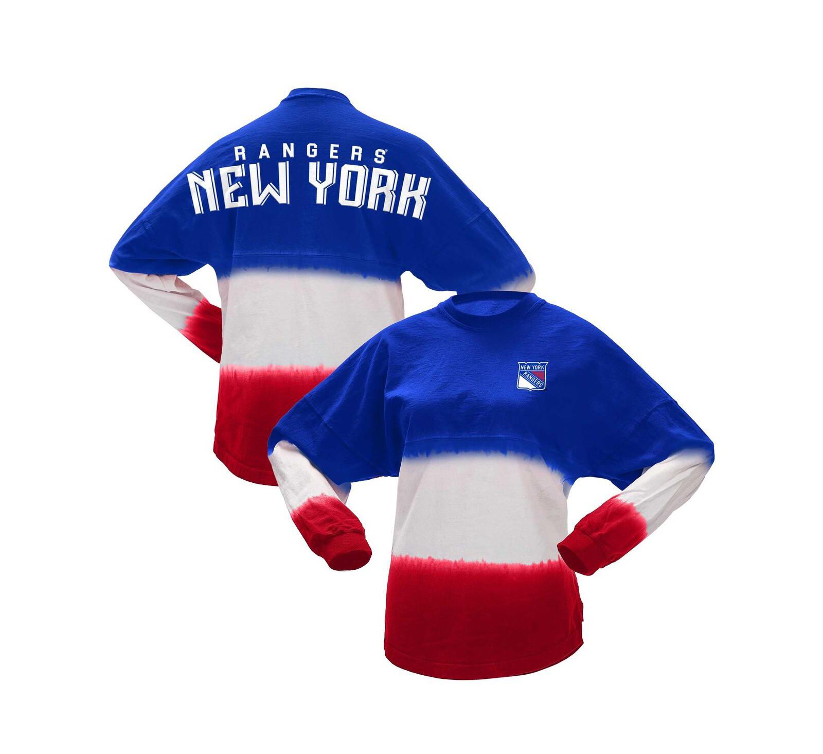 Женская футболка Spirit Jersey New York Rangers Ombre с длинным рукавом