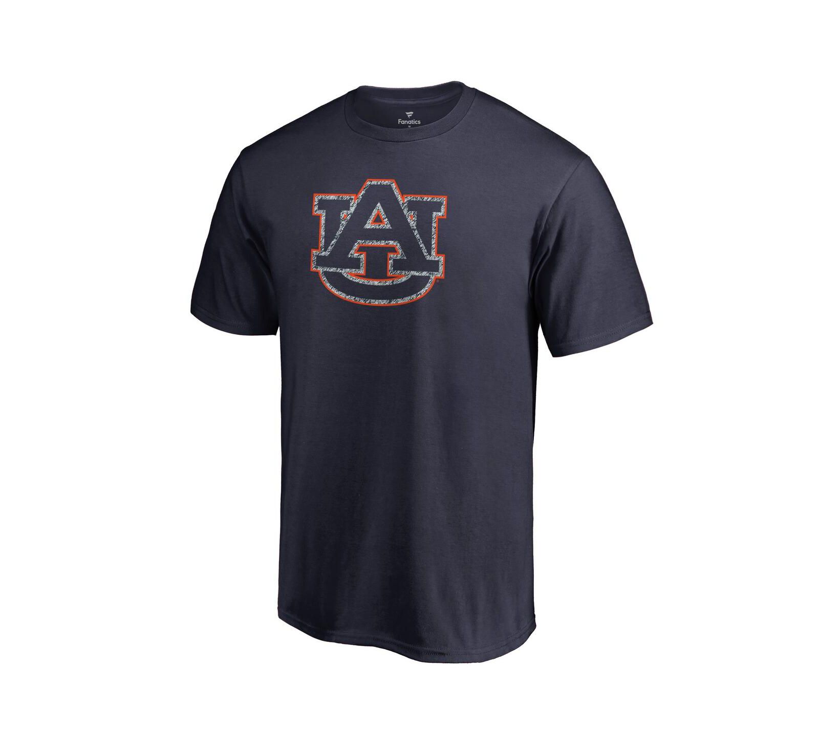 Мужская футболка Fanatics Navy Auburn Tigers Static Logo