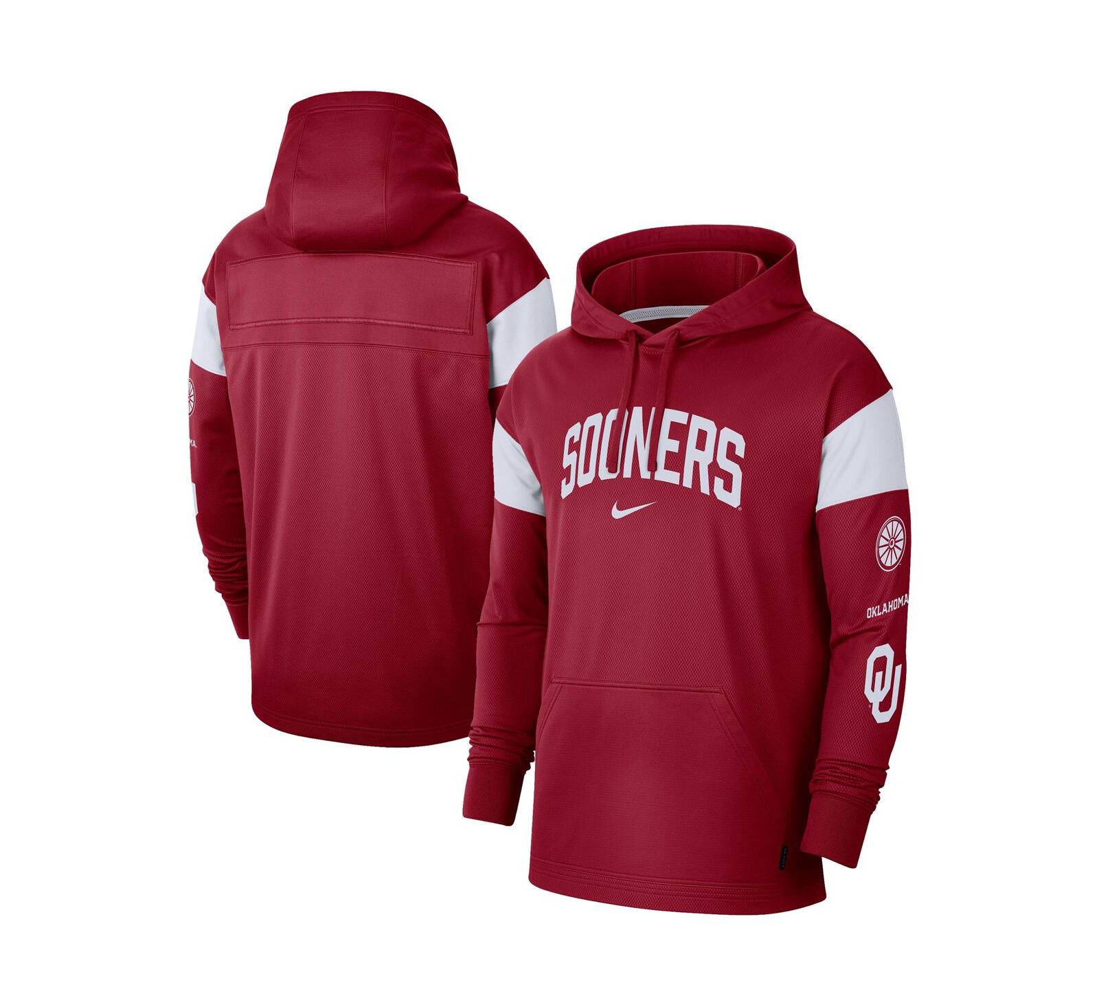 Мужское худи Nike Crimson Oklahoma Sooners Performance Pullover