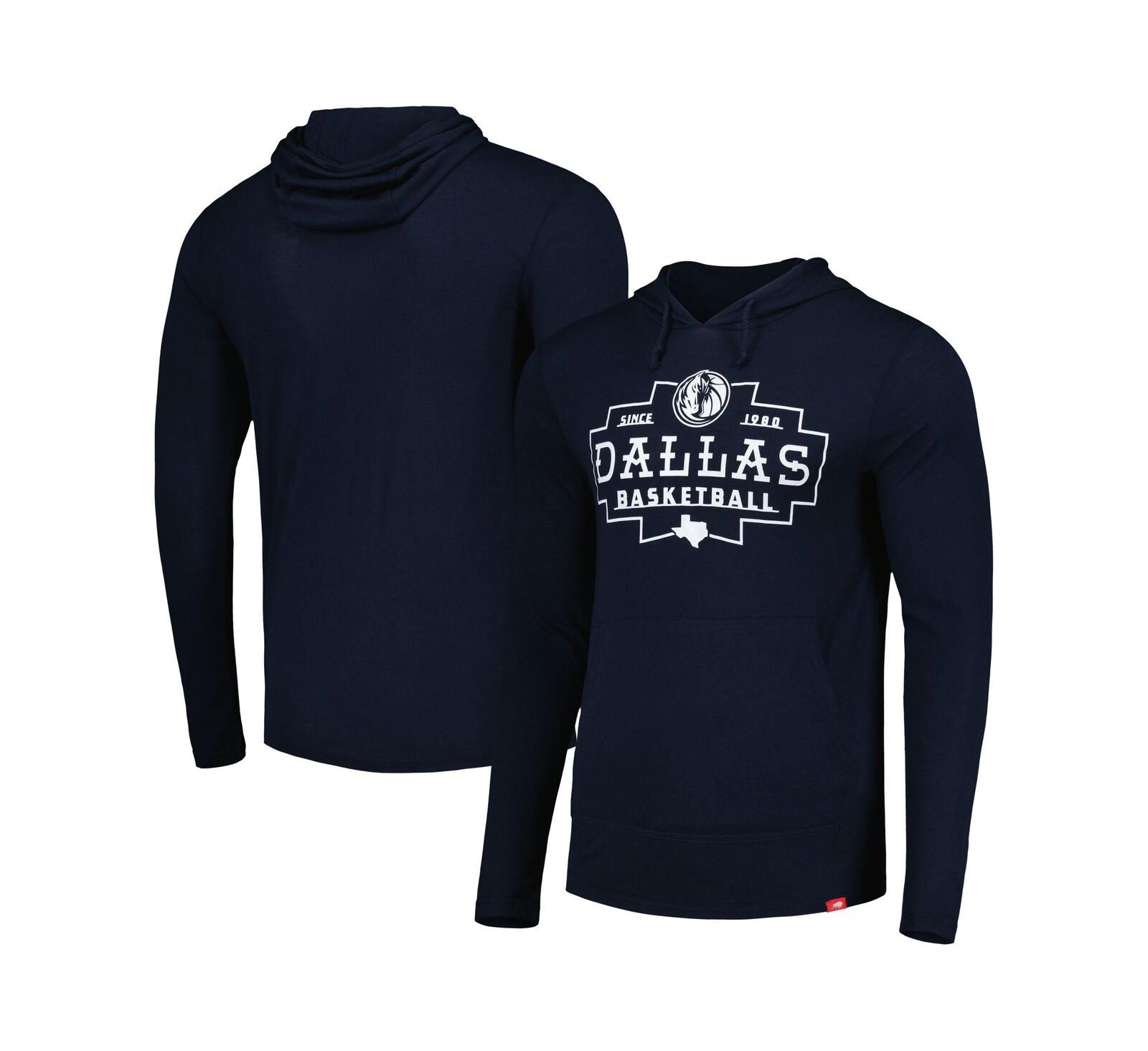 Sportiqe Худи с длинным рукавом Dallas Mavericks Rowan Tri-Blend Navy Мужское и Женское