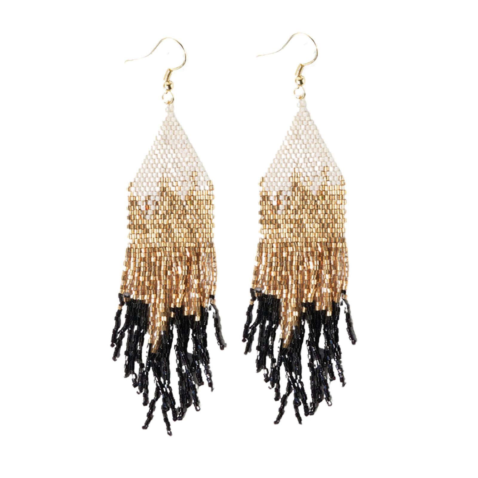 Серьги INK+ALLOY Claire Ombre Luxe Beaded Fringe