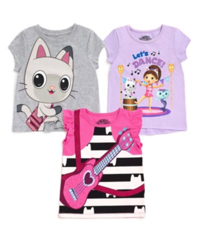 Детские футболки Gabby's Dollhouse Dreamworks 3 Pack