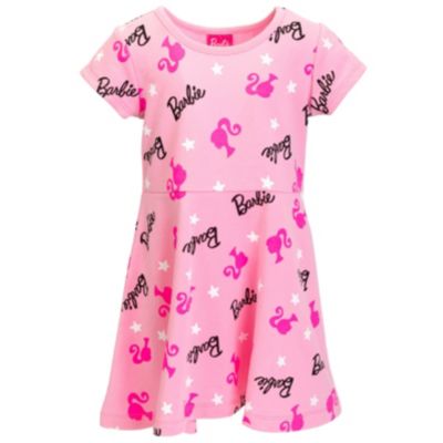 Barbie Girls French Terry Skater Dress Pink Toddler| Child
