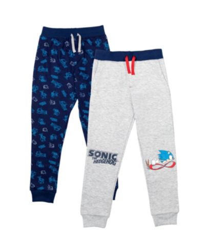 Sega Sonic The Hedgehog 2 Pack Boys Pants Blue/Grey Toddler| Child