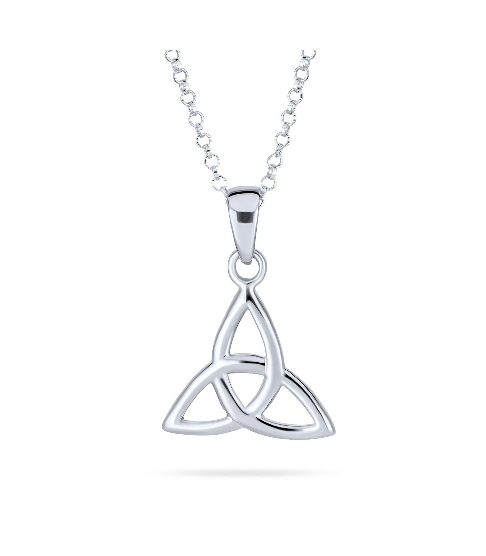 Bling Jewelry ожерелье с подвеской Celtic Love Knot Triquetra Viking из стерлингового серебра