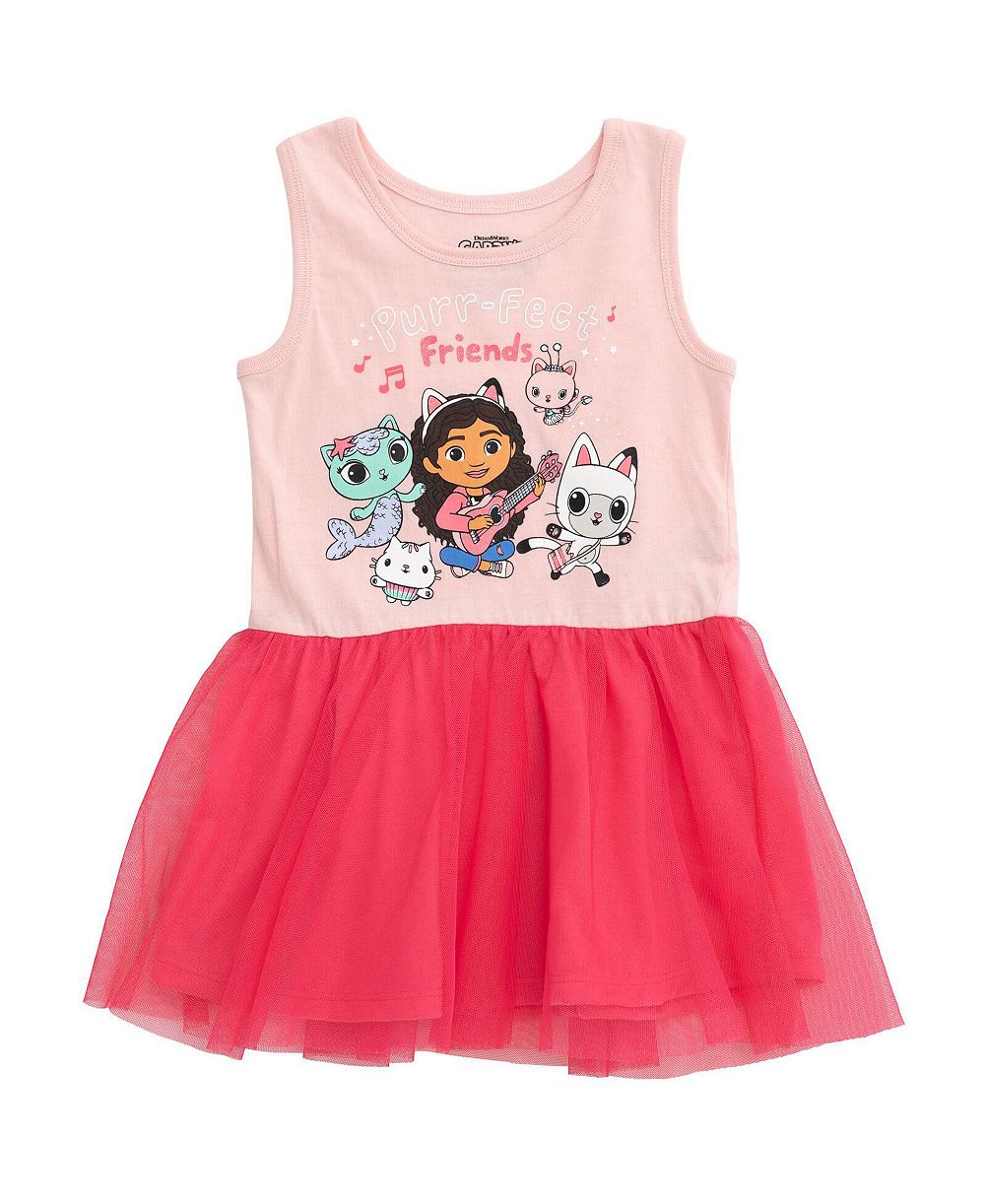Платье Gabby's Dollhouse детское тюлевое для девочек Dreamworks Cakey Cat Gabby Kitty Fairy