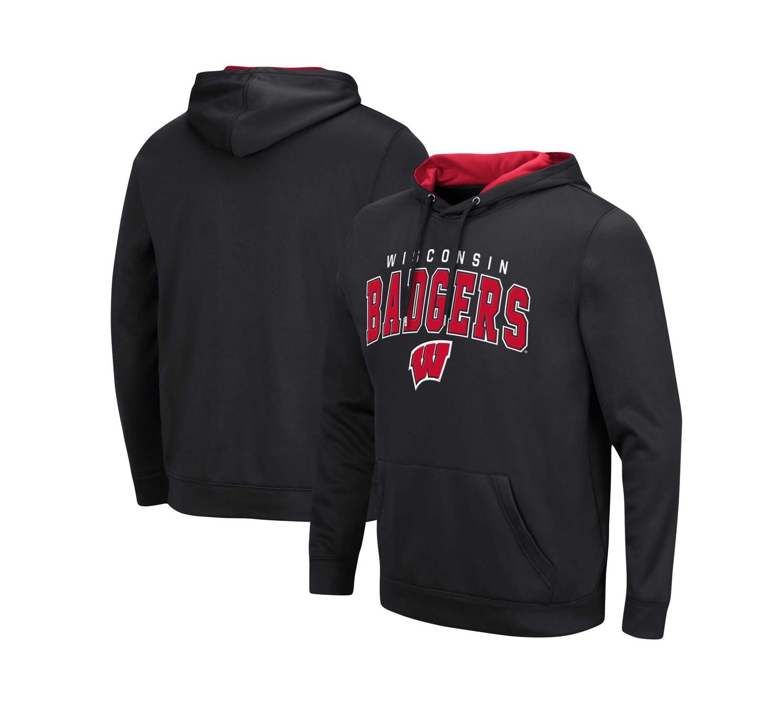 Мужская толстовка Colosseum Wisconsin Badgers Resistance Pullover