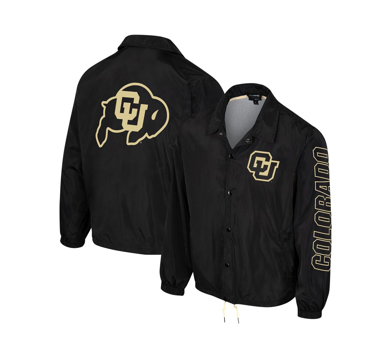 Men's and Women's The Wild Collective Black Colorado Buffaloes Coaches Full-Snap Jacket