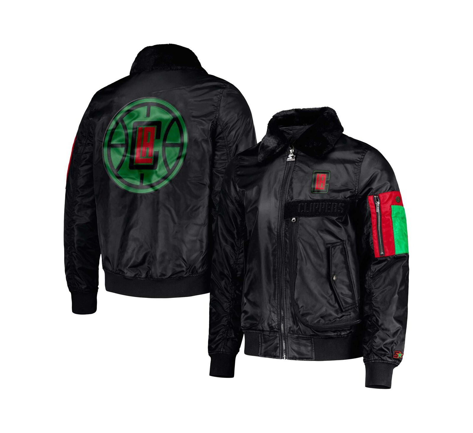 Starter x Ty Mopkins Мужская куртка LA Clippers Black History Month Satin Full-Zip