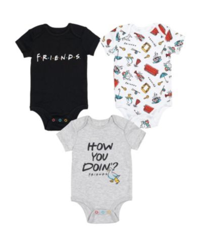Детский комбинезон Friends Baby Boys 3 Pack с коротким рукавом