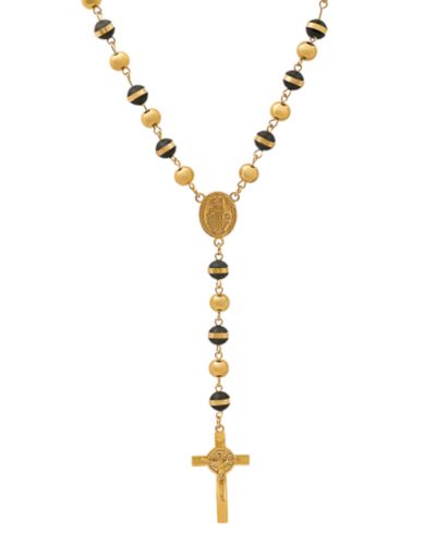 Мужской молитвенный розарий STEELTIME Stainless Steel Lariat Necklace 28"